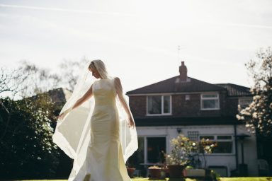 silk lace bridal veil