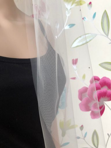 single layer veil